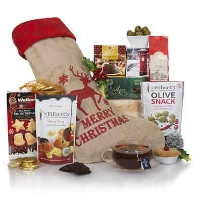 Branded Promotional SANTAS CHRISTMAS SACK HAMPER Hamper From Concept Incentives.