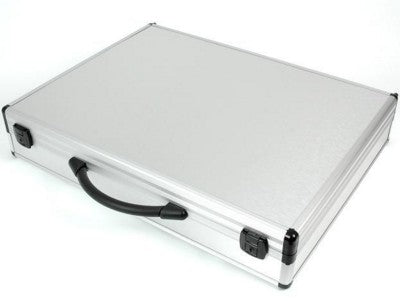 Branded Promotional MAMMOTH 100 PRESENTATION BRIEFCASE in Silver Presentation Case From Concept Incentives.