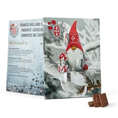 Branded Promotional CHOCOLATE TRADITIONAL ADVENT CALENDAR Calendar From Concept Incentives.