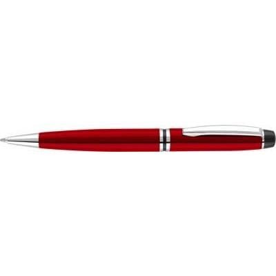 Branded Promotional CHURCHILL METAL BALL PEN in Red Pen From Concept Incentives.