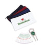 Branded Promotional COTTON CANVAS ZIP GOLF BAG 8 Golf Gift Set From Concept Incentives.