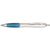 Branded Promotional CONTOUR DIGITAL ARGENT BALL PEN in Light Blue Pen From Concept Incentives.