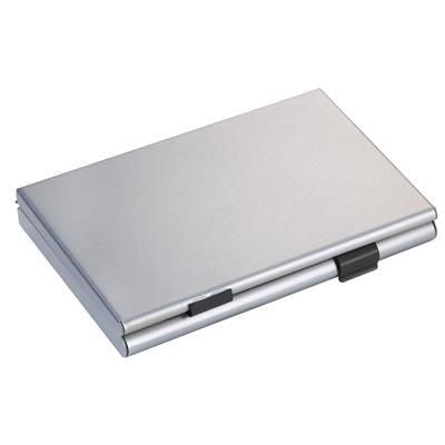 Branded Promotional TROIKA ZWEI-FACH BUSINESS CARD HOLDER with Colour Partition Business Card Holder From Concept Incentives.