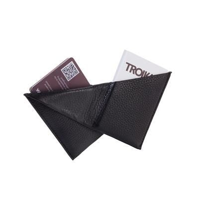 Branded Promotional TROIKA KNIFF3 CARD CASE with Folding Mechanism for Dispensing Cards Business Card Holder From Concept Incentives.