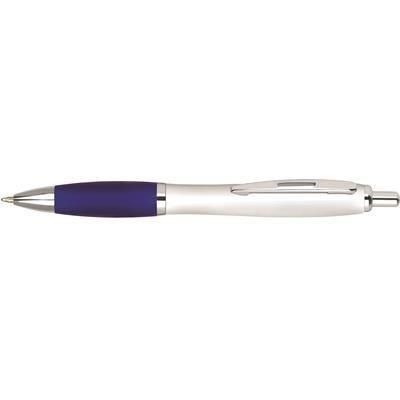 Branded Promotional CONTOUR DIGITAL ECO BALL PEN in Blue Pen From Concept Incentives.