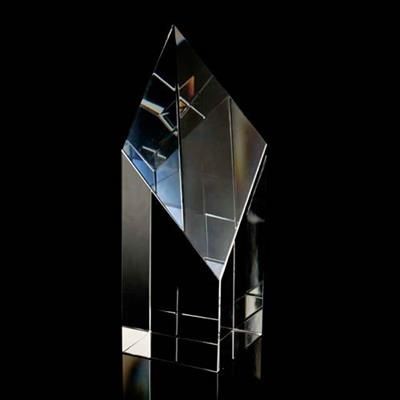 Branded Promotional OPTICAL CRYSTAL SLICE DIAMOND AWARD Award From Concept Incentives.