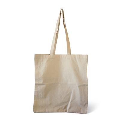 Branded Promotional CENTAUR COTTON SHOPPER TOTE BAG in Natural Bag From Concept Incentives.