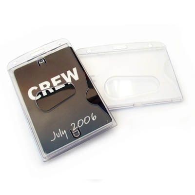 Branded Promotional CLOSED FACE RIGID CARD HOLDER in Translucent Clear Transparent Membership Card &amp; Pass Holder From Concept Incentives.