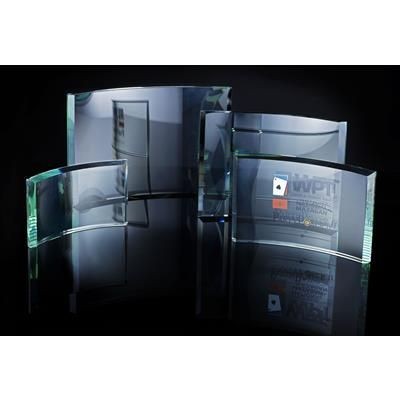 Branded Promotional CURVE JADE GLASS FRAME Photo Frame From Concept Incentives.
