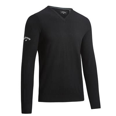 Branded Promotional CALLAWAY GENTS V-NECK MERINO GOLF SWEATER Jumper From Concept Incentives.