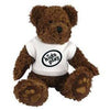 Branded Promotional CHARLIE BEAR with White Tee Shirt Soft Toy From Concept Incentives.