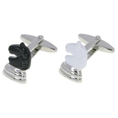 Branded Promotional CHESS HORSE CUFF LINKS Cuff Links From Concept Incentives.
