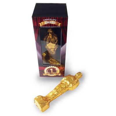 Branded Promotional HIGH QUALITY MILK CHOCOLATE AWARD FIGURINE Chocolate From Concept Incentives.