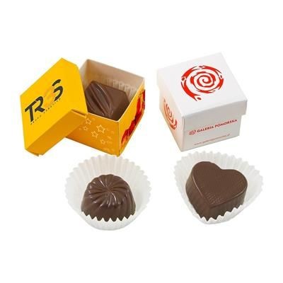 Branded Promotional INDIVIDUAL BELGIAN CHOCOLATE in Gift Box Chocolate From Concept Incentives.