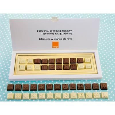 Branded Promotional PERSONAL CHOCOLATE MESSAGE in Gift Box Chocolate From Concept Incentives.