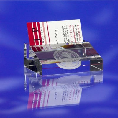 Branded Promotional GLASS BUSINESS CARD HOLDER Business Card Holder From Concept Incentives.