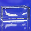 Branded Promotional BEVELLED RECTANGULAR GLASS BLOCK Paperweight From Concept Incentives.