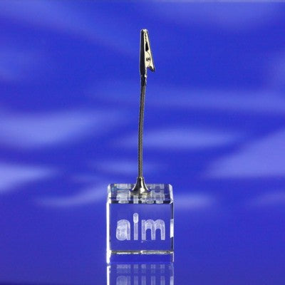 Branded Promotional GLASS MEMO HOLDER CLIP Memo Holder From Concept Incentives.