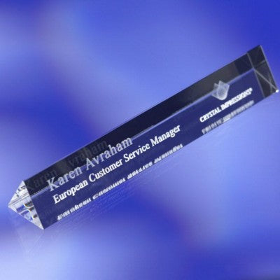 Branded Promotional GLASS PRISM RULER Ruler From Concept Incentives.