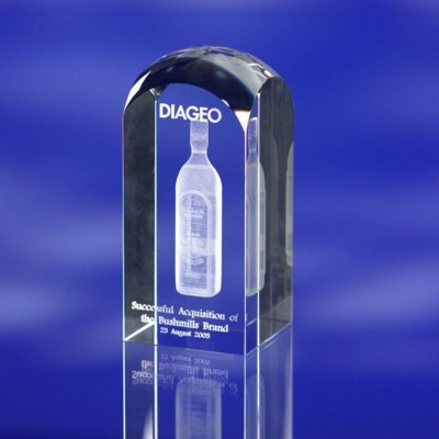Branded Promotional TOWER GLASS AWARD TROPHY Award From Concept Incentives.