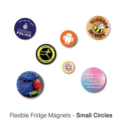 Branded Promotional VARIOUS SMALL CIRCLE SHAPE FLEXIBLE FRIDGE MAGNET Fridge Magnet From Concept Incentives.