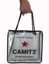 Branded Promotional CLEAR TRANSPARENT TOTE BAG Bag From Concept Incentives.