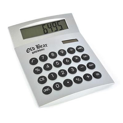 Branded Promotional ARISTOTAL CALCULATOR in Silver Calculator From Concept Incentives.