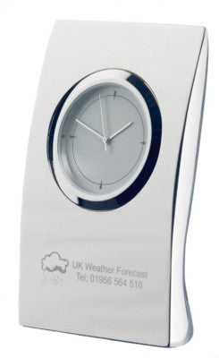 Branded Promotional PILLOW CLOCK in Silver Clock From Concept Incentives.