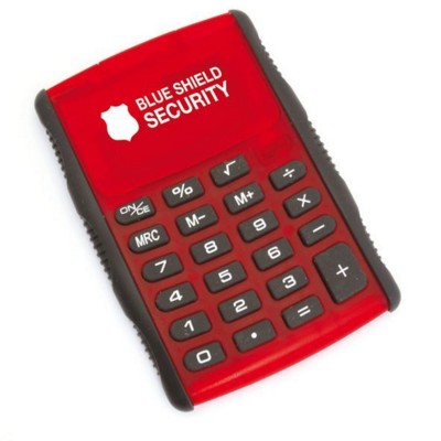 Branded Promotional GAUSS CALCULATOR in Red Calculator From Concept Incentives.