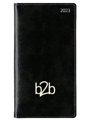 Branded Promotional CLASSIC POCKET WEEK TO VIEW PORTRAIT POCKET DIARY in Black from Concept Incentives