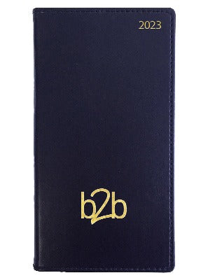 Branded Promotional CLASSIC POCKET WEEK TO VIEW PORTRAIT POCKET DIARY in Blue from Concept Incentives