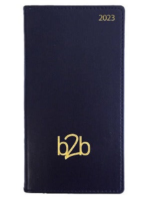 Branded Promotional SPIRAL CLASSIC POCKET WEEK TO VIEW PORTRAIT DIARY in Blue from Concept Incentives