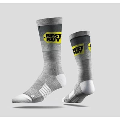 Branded Promotional CLASSIC PRINTED CREW SOCKS Socks From Concept Incentives.