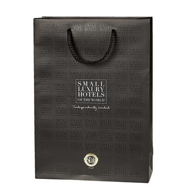 Branded Promotional CLERMONT LAMINATED LUXURY HAND MADE PAPER CARRIER BAG Carrier Bag From Concept Incentives.