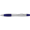 Branded Promotional CONTOUR MAX BALL PEN & HIGHLIGHTER in Silver & Blue Pen From Concept Incentives.