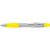 Branded Promotional CONTOUR MAX BALL PEN & HIGHLIGHTER in Silver & Yellow Pen From Concept Incentives.