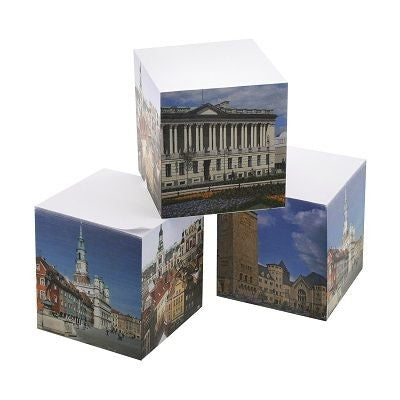 Branded Promotional ADHESIVE NOTE CUBE Note Pad From Concept Incentives.