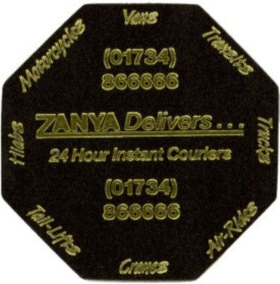 Branded Promotional OCTAGON COASTER in Recycled Bonded Leather Coaster From Concept Incentives.