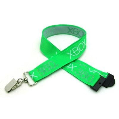 Branded Promotional 1 INCH DETAILED COARSE WEAVE LANYARD with Sew on Breakaway Lanyard From Concept Incentives.