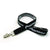 Branded Promotional 3 - 4 INCH DETAILED COARSE WEAVE LANYARD with Bulldog Clip Lanyard From Concept Incentives.