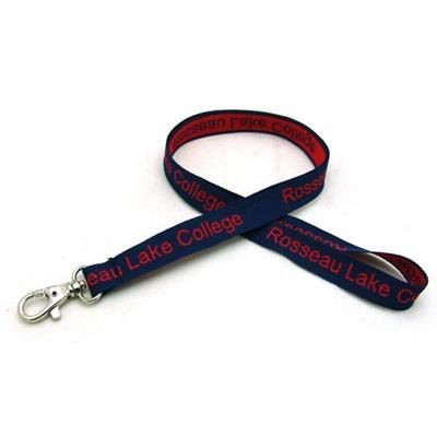 Branded Promotional 5 - 8 INCH DETAILED COARSE WEAVE LANYARD with Deluxe Swivel Hook Lanyard From Concept Incentives.