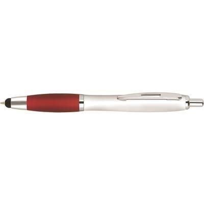 Branded Promotional CONTOUR DIGITAL TOUCH BALL PEN in Red Pen From Concept Incentives.