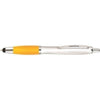 Branded Promotional CONTOUR DIGITAL TOUCH BALL PEN in Yellow Pen From Concept Incentives.