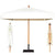 Branded Promotional COFFEE SHOP WOOD PARASOL Parasol Umbrella From Concept Incentives.