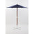Branded Promotional COLONIAL PUB PARASOL Parasol Umbrella From Concept Incentives.