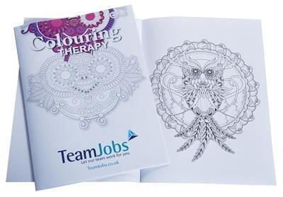 Branded Promotional ADULT COLOURING THERAPY BOOK Colouring Book From Concept Incentives.