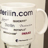 Branded Promotional COLUMBIA CERAMIC POTTERY MUG in White Mug From Concept Incentives.