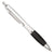 Branded Promotional CONTOUR METAL BALL PEN in White with Black Grip Pen From Concept Incentives.