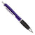 Branded Promotional CONTOUR METAL BALL PEN in Blue with Black Grip Pen From Concept Incentives.