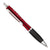 Branded Promotional CONTOUR METAL BALL PEN in Red with Black Grip Pen From Concept Incentives.